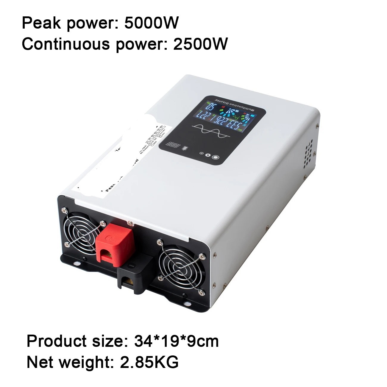 5000W 10000W Pure Sine Wave Inverter Power 12V 24V 48V 60V 72V Converter Solar Car Inverters Off Grid Wall-mounted ,Protect Your Appliances
