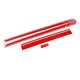 thumbnail image 3 of Calcomanía para capó de coche, pegatina de vinilo con rayas para capó de coche, pegatinas universales para falda lateral de puerta, pegatinas de rayas de carreras(rojo), 3 of 5