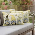 thumbnail image 5 of Rustic Lemon Gnomes Outdoor Pillow Covers Pack of 2 Summer Fruit Leaves Linen Yellow Border Waterproof Throw Pillow Covers Decorative Cushion Cases for Patio Garden Tent Balcony Couch 20x12 inch, 5 of 9