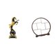 thumbnail image 1 of Figura de escritorio,Estante con estatua de caballo para escritorio,oficina y decoración del hogar,Figura decorativa de resina para escritorio,decoración del hogar,Expositor de, 1 of 8