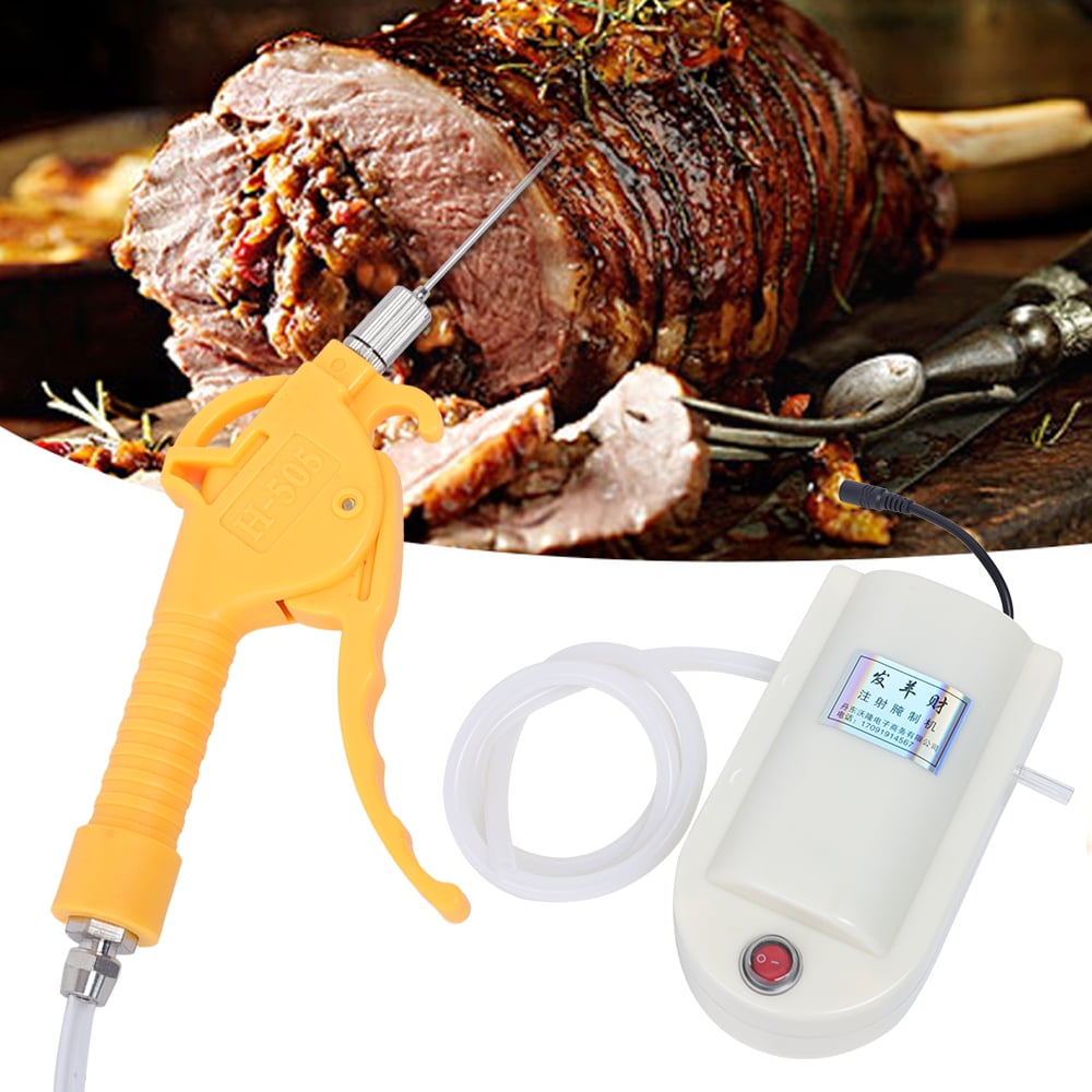 Electric Injector Meat Processor Meat Saline Syringe Electric Double Gun Pump