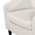 thumbnail image 5 of Renwick Barrel Accent Chair with Ottoman, Ivory Boucle Fabric, 5 of 7