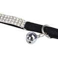 thumbnail image 2 of Collar de terciopelo brillante para gatos, suave, ajustable y con cascabel, Glamour for Feline Friends, 2 of 5