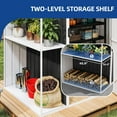 thumbnail image 4 of Uforic 8x4 FT Oversized Steel Storage Shed with Ventilation, Lockable Doors, and Sloped Roof for Outdoor, Dark Gray, 4 of 10