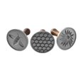 thumbnail image 1 of Sellos para Galletas Nordic Ware 01250 Honeybee Aluminio Fundido con Mangos de Madera, 1 of 5
