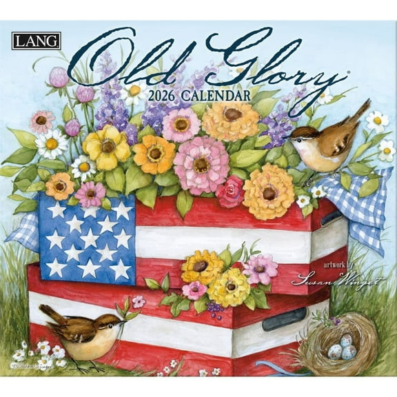 Lang, Old Glory 2026 Wall Calendar by Susan Winget, 13.4'' X 12'', 12-Month Calendar with Stapled Binding