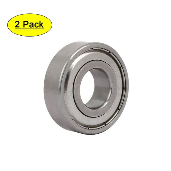6203Z 40mmx17mmx12mm Stainless Steel Shielded Deep Groove Ball Bearing 2pcs