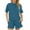 Navy, variant on Admvng Lounge Sets For Women Loose Casual Two-piece Suit Short Sleeve And Shorts With Pocket Set S-2XL