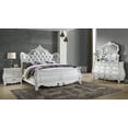 thumbnail image 6 of Opulence Traditional Style 3-Drawer Nightstand Made With Wood in Pearl White, 6 of 6
