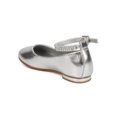 thumbnail image 3 of New Girl Little Angel Ashley-908E Metallic PU Rhinestone Ankle Strap Ballet Flat, 3 of 5