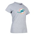 thumbnail image 3 of NFL Playera Aficionado Básica Miami Dolphins Gris para Mujer, Talla Extra Grande, 3 of 5