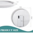 thumbnail image 3 of Silicone Bathroom Tray Round Kitchen Counter Organizer Decorative Vanity Accessories Coffee Table Decor for Perfume, Candle, Soap Dish, 10 Inch, Marble, 3 of 13