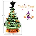thumbnail image 2 of Gymax 11.5 inches Pre-Lit Hand-Painted Ceramic Halloween Tree Tabletop Xmas Decor, 2 of 10
