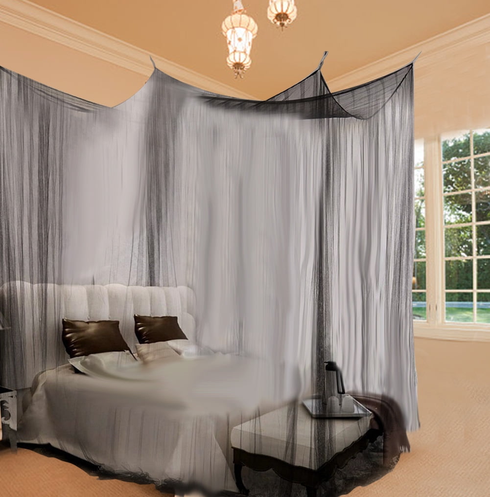 Kritne 4 Corner Post Bed Canopy Mosquito Net Full Queen ...
