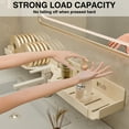 thumbnail image 6 of Aromei 23.6 Inch Shower Caddy Over Faucet Rack , Carbon Steel Bathroom Kitchen Faucet Floating Shelf for Cleanser Organizer Dish Soap Holder, Cream White Finish, 6 of 11