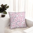 thumbnail image 5 of Wukai Cute Rabbit Flower Premium Polyester Fleece Pillow Covers with Hidden Zipper Closure,Luxuriously Soft and Durable-22"x22", 5 of 7