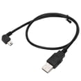 thumbnail image 4 of Herwey AA Micro Usb Computer Cables USB‑A To Mini USB‑B Cable Male To Male Elbow Left Angle Power Supply Charge Cord For PC, 4 of 8