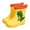 Yellow, variant on Otqutp Kids Rain Boots for Girls Boys Toddler Waterproof Cute Cartoon Dinosaur Rain Shoes with Anti Slip Rubber Sole