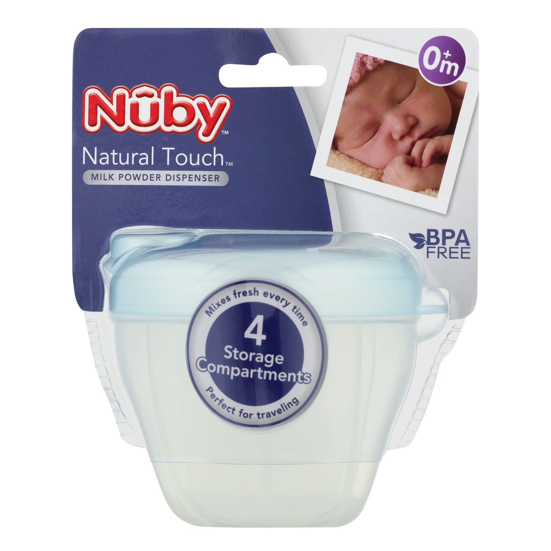 Nuby Natural Touch Milk Powder Dispenser 0+m, 1.0 CT