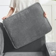 thumbnail image 4 of 83.86" Corduroy Fabric sofa,Modern Compressed Couch, 3-Seater Sofa, Furniture for Living Room, Bedroom, Office (Gray), 4 of 11