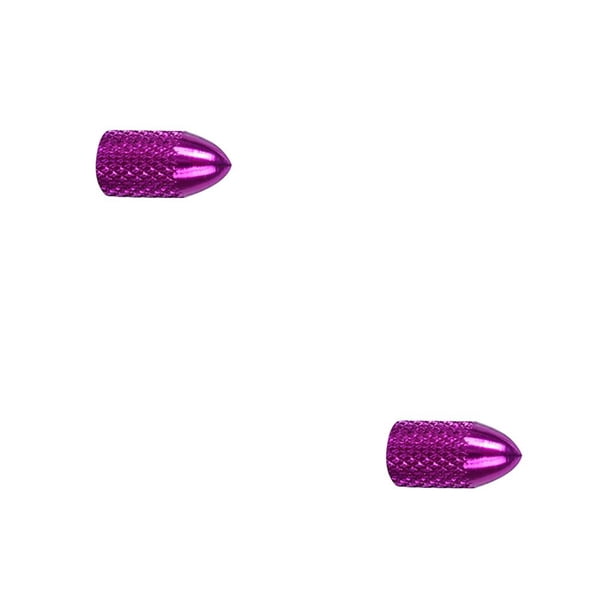 Greeniant 2 piezas tapas de válvula de neumático Anti-polvo accesorios de bicicleta profesionales delicados boquilla de aire Multicolor Violeta 2piezas
