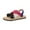 Dark Blue, variant on Women's Sandals Open Toe Criss Cross Ankle Strap Slip On Sneakers Comfortable Soft Casual Flat Shoes 37