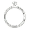 thumbnail image 3 of High 4mm Round Created Opal Sterling Silver Ring, 3 of 8