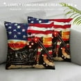 thumbnail image 3 of Orinice American Flag Graphic Decorative Pillow Cover for Home Couch Living Room Bed Sofa 22x22in, 3 of 5