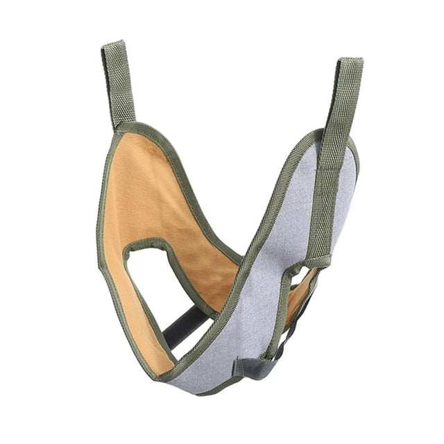 TISHITA Cervical Neck Traction Device Chin Cover Physical Helps Disc Bulges Neck Gray Canvas
