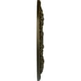 thumbnail image 4 of 33 7/8"OD x 2 3/8"P Rose Ceiling Medallion (Fits Canopies up to 13 1/2"), Hand-Painted Green Gold, 4 of 5
