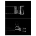 thumbnail image 4 of INSPIRE CHIC Women's Clear Frosted Scrub Adjustable Metal Buckle Bra Straps Clear-5, 4 of 5