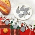 thumbnail image 3 of 12 Pieces Tablecloth Weights Clips,Tutuviw Marble Tablecloth Pendant,Teardrop Shape Pendant Stone with Stainless Steel Clip,Table Cloth Holding Clip for Indoor Outdoor Tables Camping Home (Gray), 3 of 8