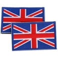 thumbnail image 4 of EeaseCA 2pcs DIY Flag Patches Embroidered National Flag Applique Adhesive Clothes Patches, 4 of 7
