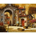 thumbnail image 2 of Borelli, Guido 24x20 Black Ornate Wood Framed with Double Matting Museum Art Print Titled - Arco Giallo, 2 of 4
