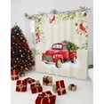 thumbnail image 5 of Christmas Trucks Shower Curtain, Xmas Tree Red Bird Snowflakes Winter Waterproof Fabric Shower Curtains with 12 Hooks, Bathroom Curtain Set for Bathroom Accessories Decor, 72 x 84 Inches, 5 of 9
