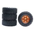 thumbnail image 3 of 4x neumáticos de rueda de goma para coche , actualización 24 para camiones Axial SCX24, modelo de accesorios para Dorado Hugo ruedas de oruga rc, 3 of 8