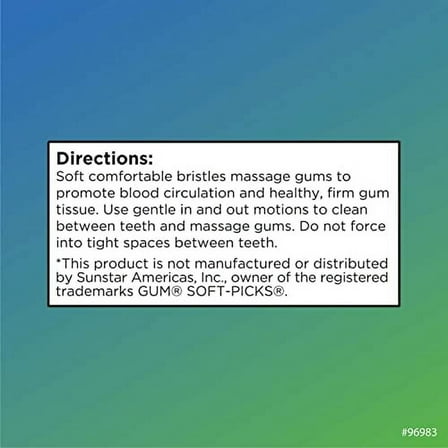 Quality Choice Soft Comfort Picks Teeth & Gums with case 40 Count Each (3)