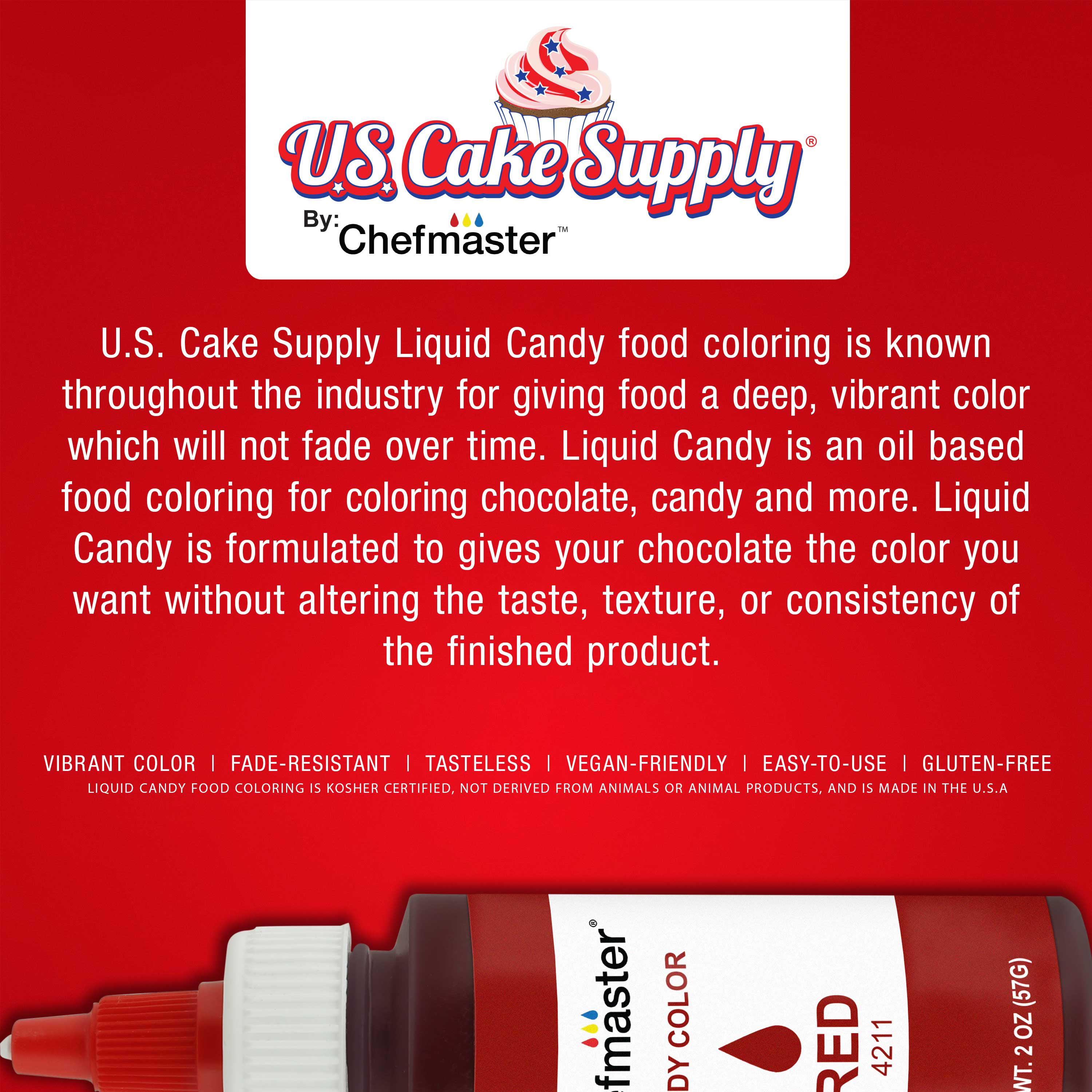 Food Color, Liquid Candy Color by Chefmaster® 2 oz.  BakersBodega – Baking  & Cake Decorating Supplies SuperStore