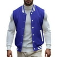 thumbnail image 2 of Bcfgryg Men's Spring And Autumn Vest Coat Standing Collar Sleeveless Button Jacket Vest Mens Waterproof Jacket Blue L, 2 of 5