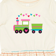 thumbnail image 4 of Inktastic Valentine Heart Train Girls Toddler Dress, 4 of 5