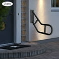 thumbnail image 2 of 25" U-Shaped Handrails Railing for Steps Wall Mount Step Safety Grab Bars 2pcs, 2 of 21