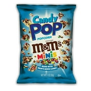 Candy Pop Candy Coated Popcorn | Made with Real Candy | 1oz Single Serve Bags (Pack of 8) (M&M's Minis)