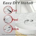 thumbnail image 4 of Dcor WOW 41007  Peel & Stick Backsplash, (8) 12x12-inch Sheet Covers 8 Sq Ft, White Grey Marble Subway Back Splash Tile, 4 of 7