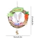 thumbnail image 3 of CaiYueKe Easter Spring Bunny Carrot Wall Hanging Door Decor Handmade Flax Wreath with Bell Home Holiday Party Ornament Decoration for Room Nursery Festival Celebration Gift, 3 of 7