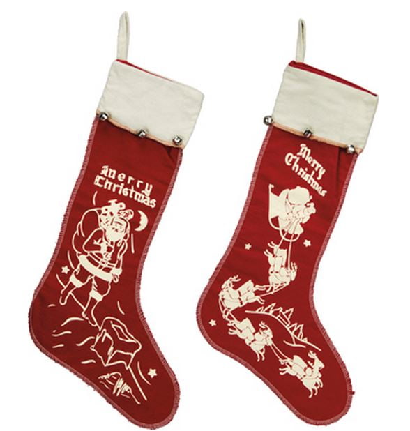 GOOD DOG Vintage-Look Christmas Pet Stocking from Primitives by Kathy 