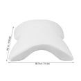 thumbnail image 2 of Arm Pillow Arched Frame Support Slow Rebound Pressure Memory Foam Arched U Shape White Cuddle Pillow for Travel Sleeping, 2 of 9