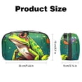 thumbnail image 5 of Frog Travel Case Charger Pouch Hard Drive Bag Cable Organizer Desk Cord Travel Organizer Waterproof Oxford Fabric Electronic Digital Accessories Storage Bag Black 5.9x9.44x3.14 in, 5 of 6