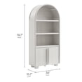 thumbnail image 3 of Bellamy Tall Arched Display Cabinet Bookcase in Ash, 3 of 9