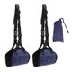 thumbnail image 2 of 2pcs Airplane Footrest No Clashing Comfortable Portable Adjustable Sturdy Foot Hammock for Travel Home Navy Blue, 2 of 5