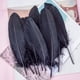 thumbnail image 2 of 50-200 piezas de plumas de ganso negras naturales de 15-20 cm para decoración de bodas, fiestas, carnavales, fabricación de joyas, manualidades para vestidos, 2 of 5
